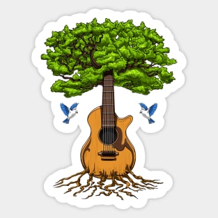 Tree Of Life Acoustic Guitar Sticker